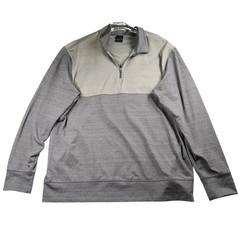Dunning Golf Jacket Men’s 2XL Performance 1/4 Zip Long Sleeve Gray Pullover
