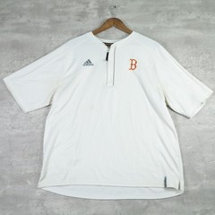 Adidas Boston Red Sox Quarter Zip Pullover XL White Short Sleeve MLB Climalite