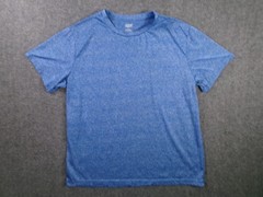 Zone Pro Shirt Mens L Blue Heather Short Sleeve Performance Athletic Workout Tee