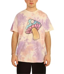 Junk Food Mens Mushroom Graphic T-Shirt, wht1, XL