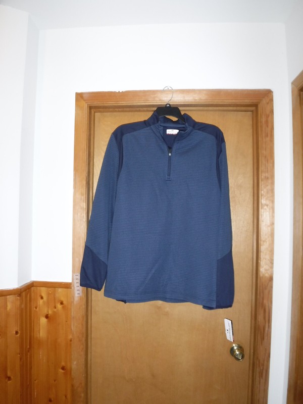 Long Sleeve 1/4 Zip Men's Active Tops size XXL,Grand Slam,Navy & Charcoal Black gallery