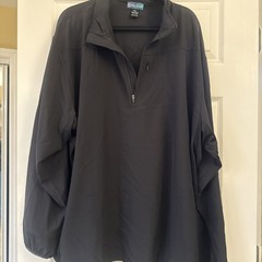 Pro Tour Golf Half Zip Water Rep Sz XXL NWT BLACK long Sleeve