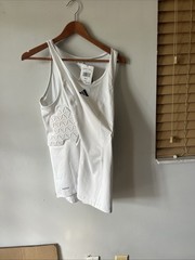 M – $80 Adidas Padded Tank Top Men’s White Compression Sports Training Shirt XL