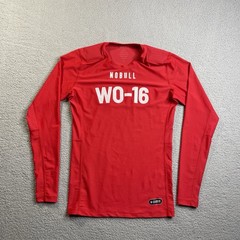 2023 NFL Combine WO-16 Flowers Shirt Nobull Mens Large Red Long Sleeve