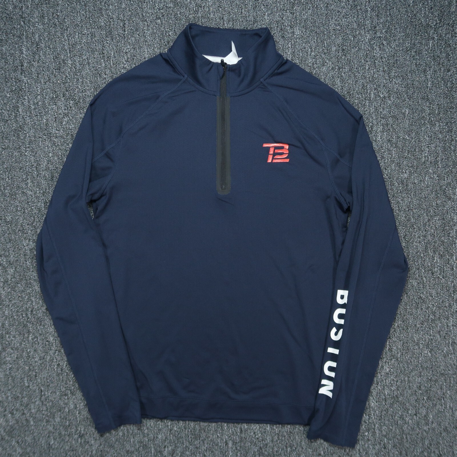 Rhone Pullover Mens Small Blue TB12 Tom Brady Boston Performance Quarter Zip gallery