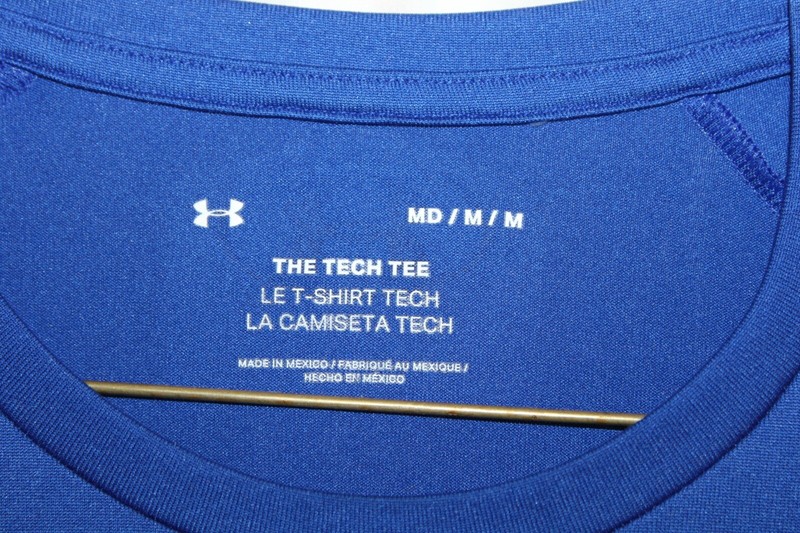 (MO) Under Armor® The Tech Tee™ Blue Stretch Pullover Short Sleeve Shirt-Size M gallery