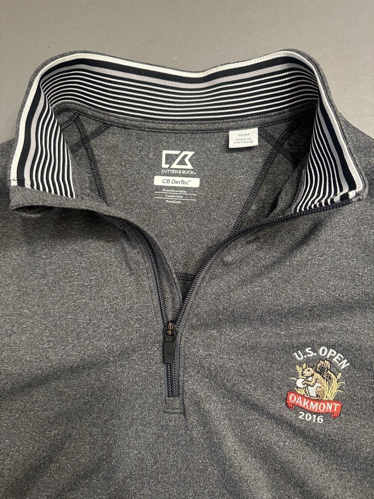 Cutter & Buck DryTec Men’s M 1/4 Zip Pullover 2016 US Open Oakmont Medium Golf gallery