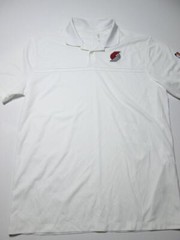 Champion Mens Size M Polo Shirt White Short Sleeve Collared Buttons Dri-Fit