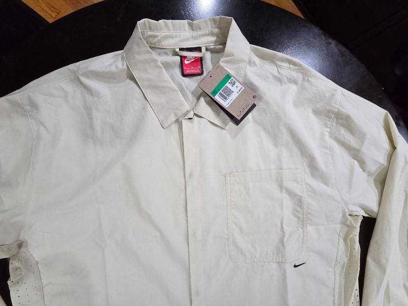 Nike Men's Tech Button Down Sportwear Loose Fit Shirt HJ2936-234Sz XL gallery