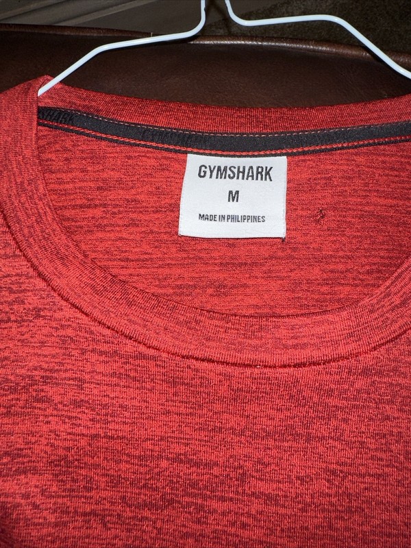 Gymshark Men's Element Large Red Baselayer Long Sleeve Shirt Active gallery