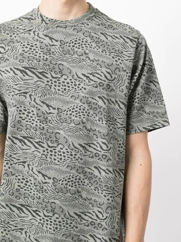 Kenzo Men's Graphic Animal Print Tee in Grey-Size XL gallery