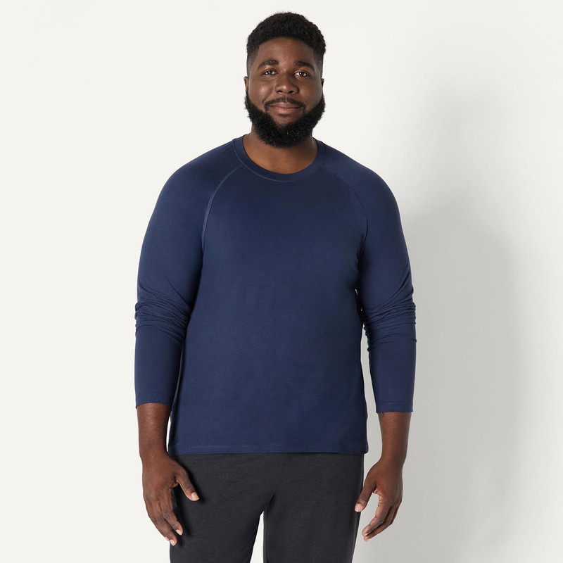 Men'S Athletic Soft Performance Lightweight Long Sleeve Gym Workout Shirt gallery