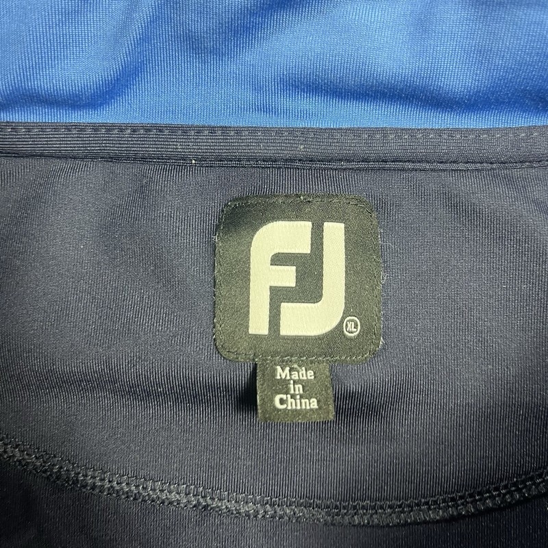 FootJoy 1/4 Zip Golf Pullover Men's XL Blue Performance Sweater Quarter FJ Logo gallery