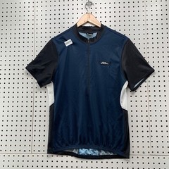 Vintage 90s No Fear Cylcing Jersey Mens Large Blue 1/2 Zip Pullover USA 20×27