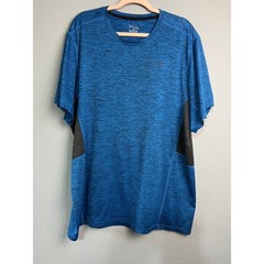 Old Navy Active Mens XXL Tall Blue Go-Dry Performance Mesh T-Shirt Athleisure