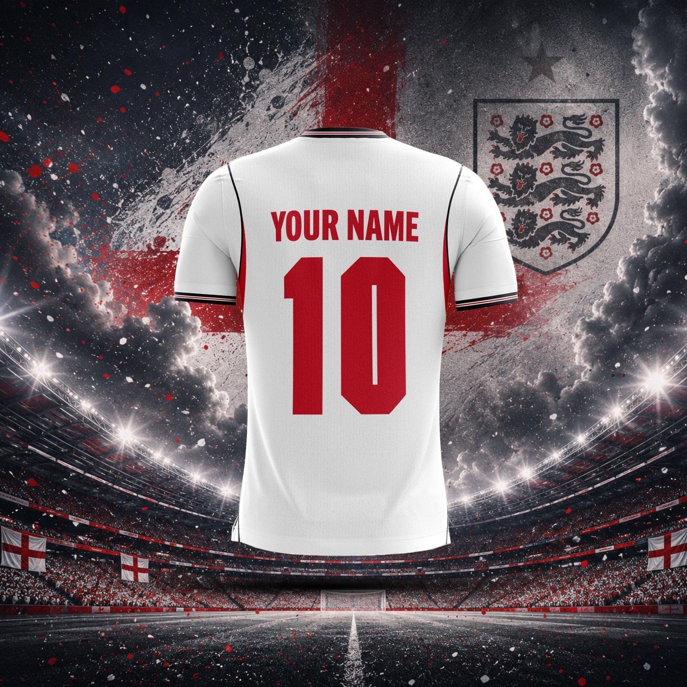 England Home 2026 Custom Name and Number Kane Soccer Jersey gallery
