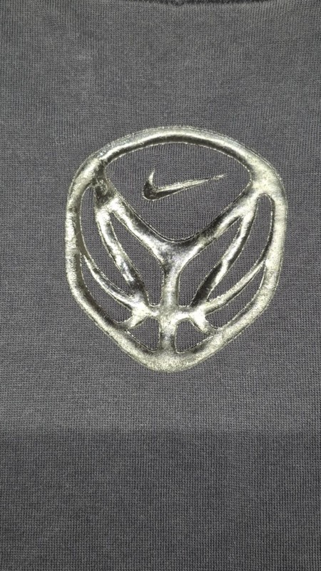 Nike Baskeball logo Dri-fit men's long sleeve two tone black shirt sz. XXL gallery