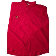PROEDGE Red Terrapins Embroidered Fishing Shirt UPF 50+ XXXL NEW