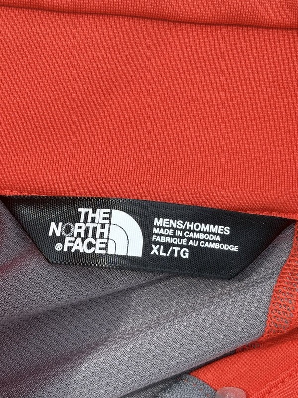 The North Face 1/4 Zip Pullover Mens XL Orange Performance Running Long Sleeve gallery
