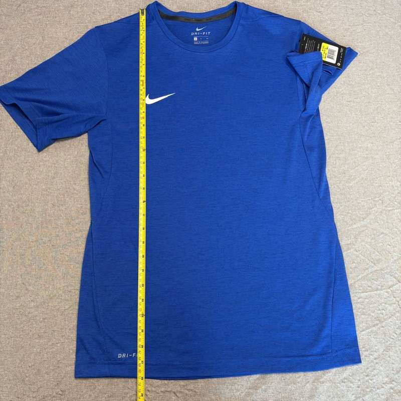 NWT Nike Men's Dri-FIT Training Short Sleeve Shirt Royal Blue Tee S gallery