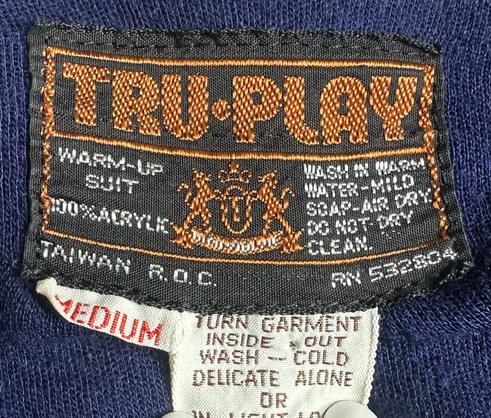 TRU-PLAY polyester track jacket 1980s kitschy vtg med hip hop Space Age grandpa gallery