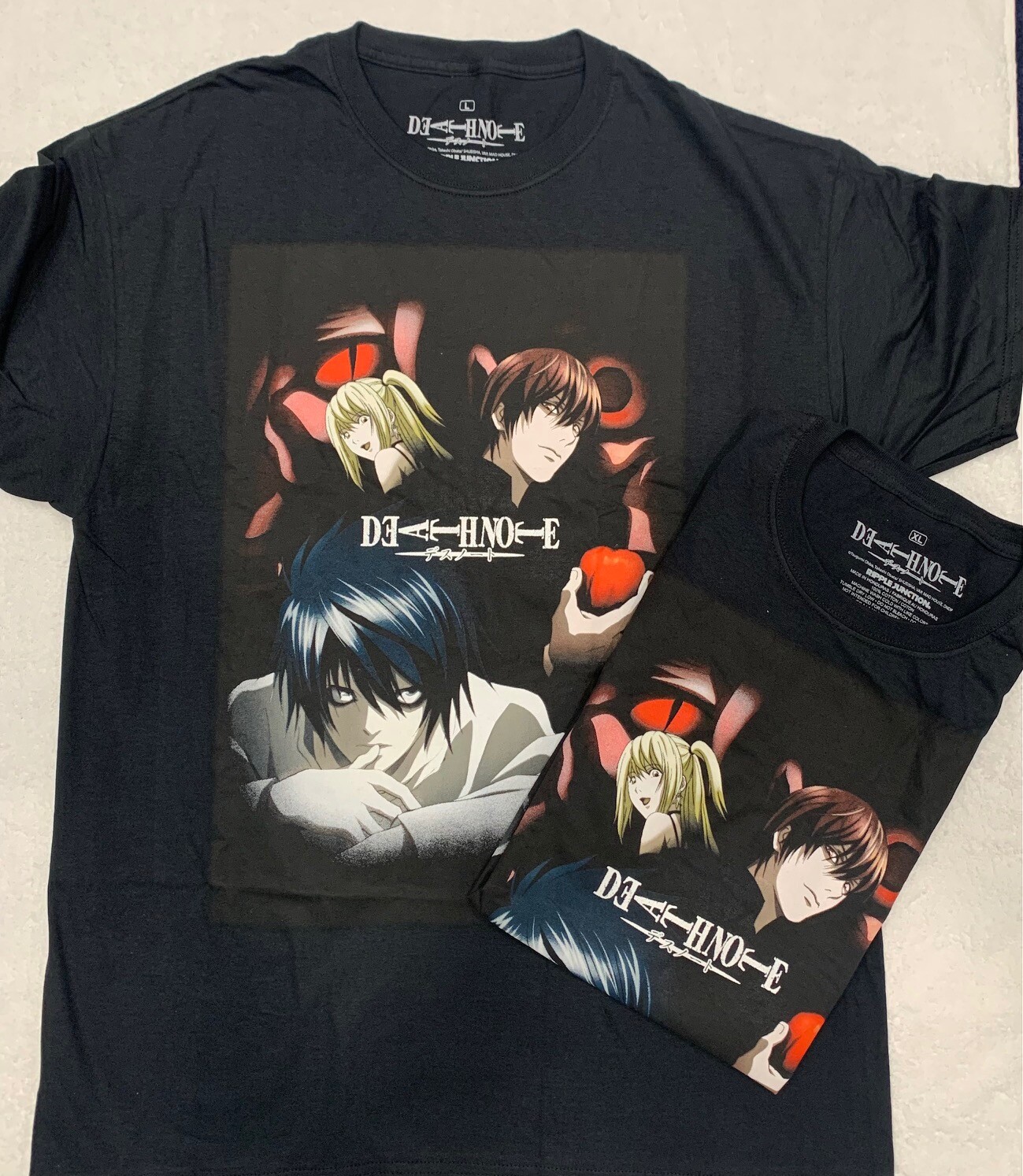 Death Note Cast Black Washed T-Shirt gallery