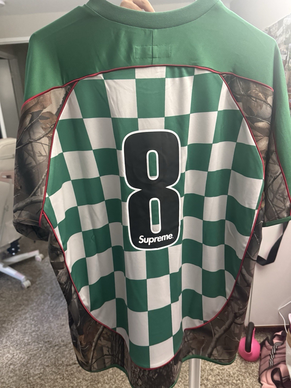 Supreme Checkerboard Soccer Jersey Size Large SS26 gallery