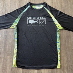 Momentum Comfort Gear Outer Banks Long Sleeve SPF Fishing Shirt Size Small
