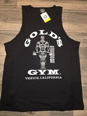Gold’s Gym Venice California Mecca Black Tank Top Men Size L Brand New With Tag