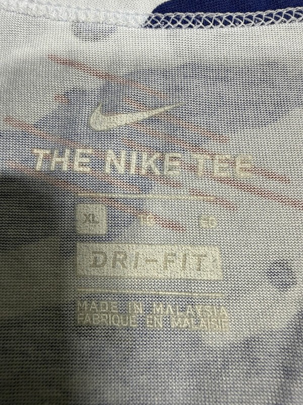 Nike Dri-FIT Tank Top Mens XL Blue Camo Sleeveless Athletic Gym Workout Training gallery