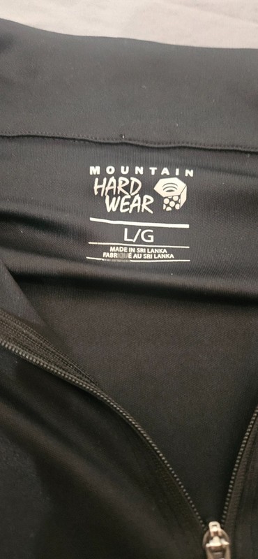 Mountain Hardwear Men’s Perf. Long Sleeve 1/4 Zip Pull Over Shirt Black SZ L gallery