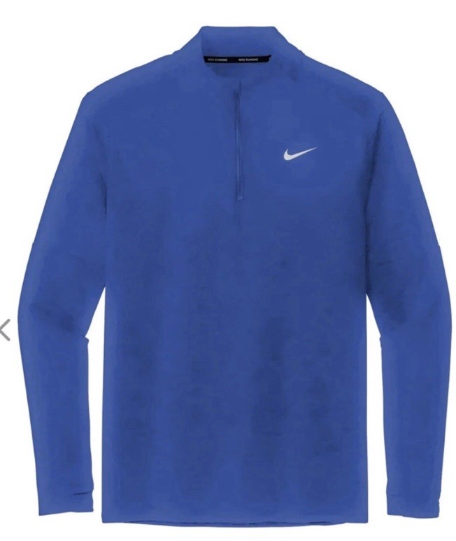 $75 Nike Men’s Dri-Fit Element 1/2 Zip Shirt Running DH4949-493-Blue-Medium-New gallery