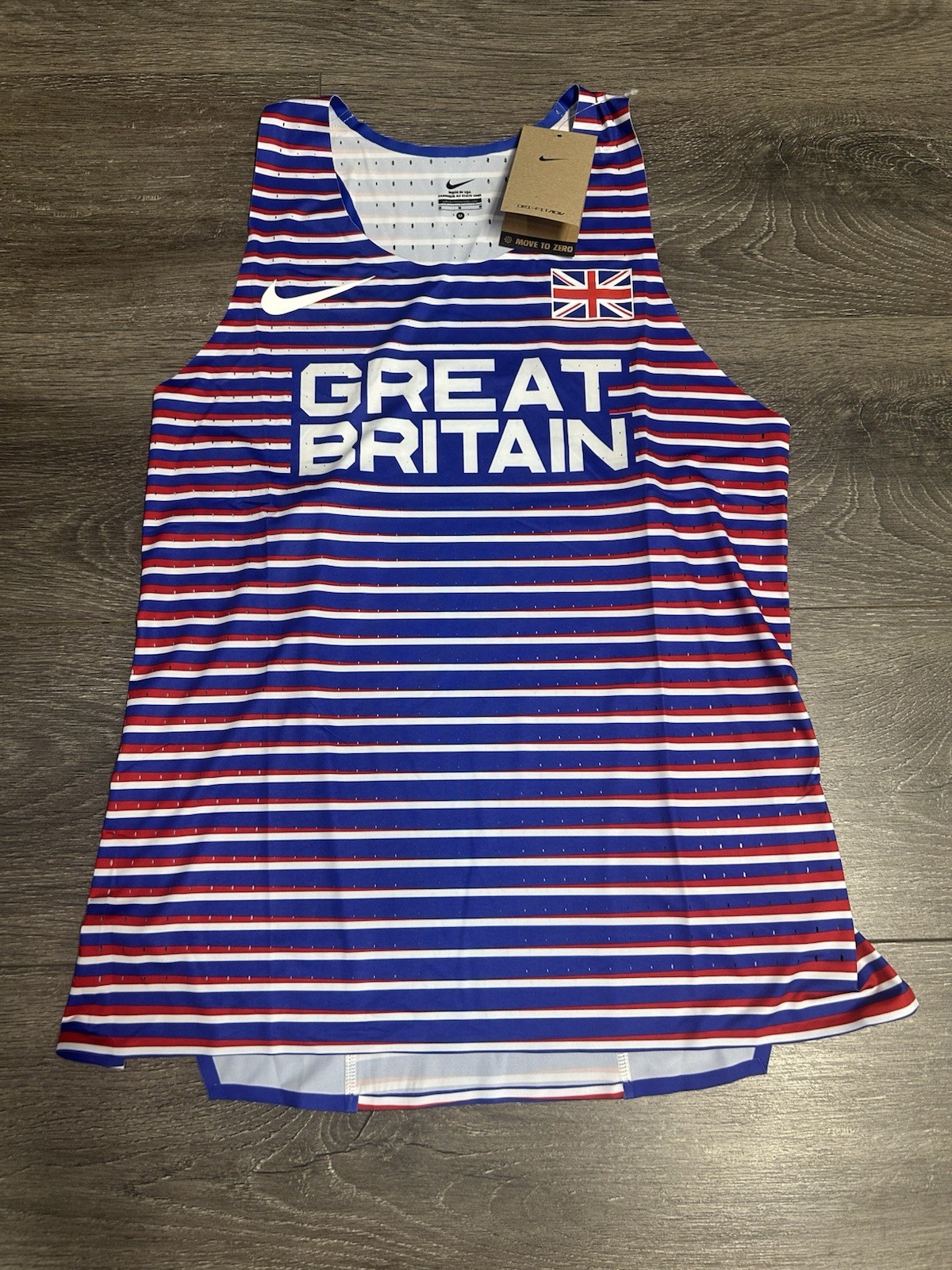 Nike Men’s Medium PRO ELITE Great Britain Olympic Team Singlet Track & Field gallery
