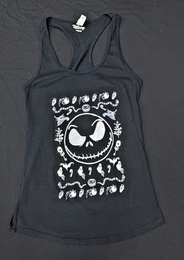 Jack Skeleton NIGHTMARE BEFORE CHRISTMAS Tank Top MEDIUM B43 gallery