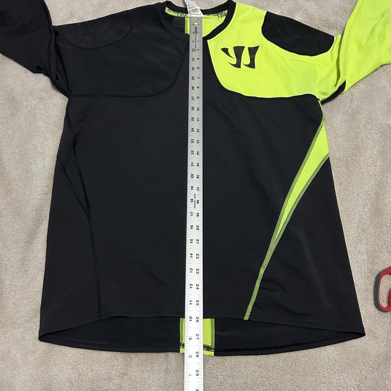 Warrior Performance Base Layer Mens 2XL Black Neon Yellow Hockey No slip gallery