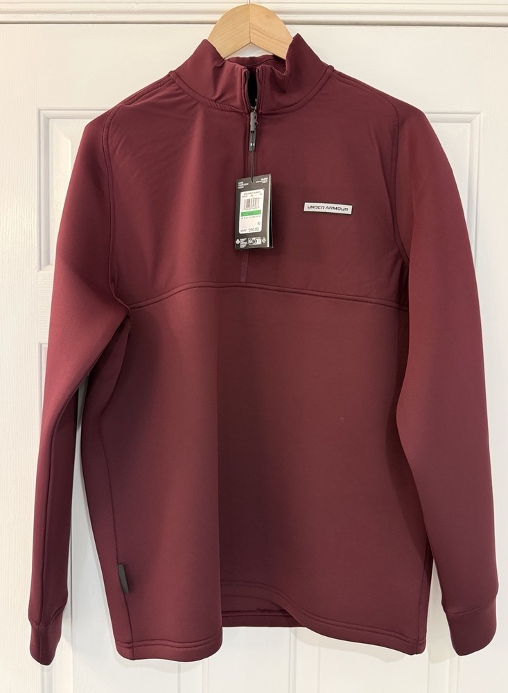 Under Armour UA Drive Pro Hybrid Drive 1/4 Zip Maroon Large NWT 6005666