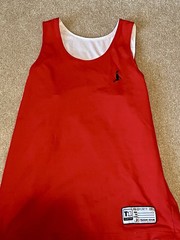 Reversible Basketball Practice Jersey Red/White Men’s Size XL