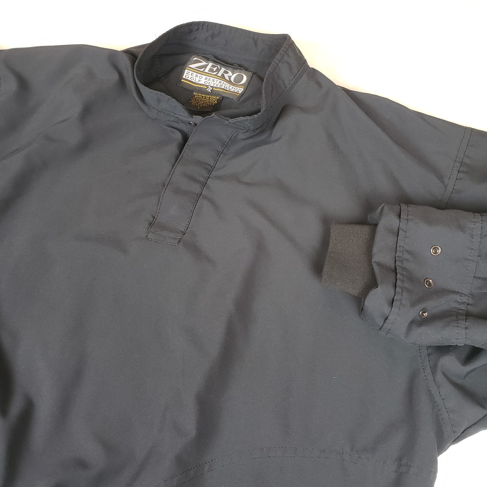 Zero Restriction Men's Large 1/4 Snap Golf Windbreaker Shirt Jacket Pullover gallery