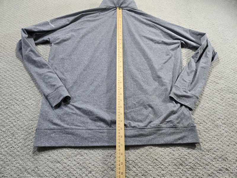 Holderness Bourne Westland Pullover Mens Large Quarter Zip Golf Gray Sweater gallery