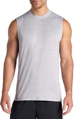 Gaiam Mens Everyday Basic Muscle Stretch Tank Top, Standard Fit, XL Gray NWT
