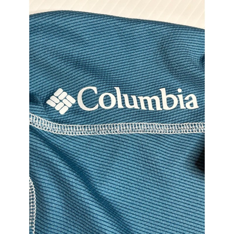 Columbia Golf Mens Medium Blue Long Sleeve 1/4 Zip Omni-Wick Pullover Shirt gallery