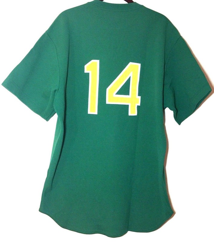Victory Sports Company Custom Athletic Green Baseball Jersey #14 Size 44 gallery