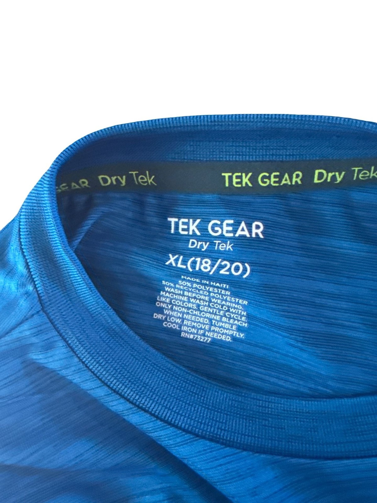 Tek Gear Dry Tek Long Sleeve Performance Shirt Blue XL (18/20) gallery