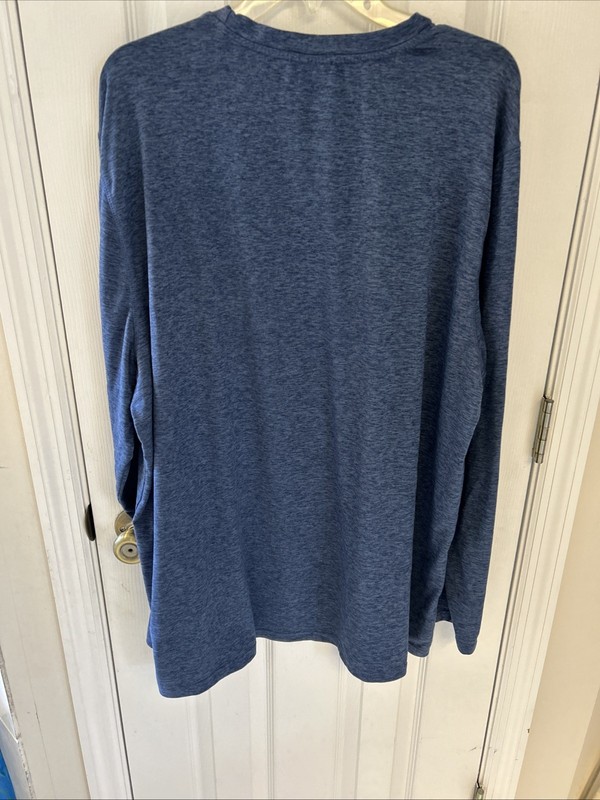 Avalanche L/S Blue Men’s Pullover Shirt Size XXL Poly/Spandex C21 gallery