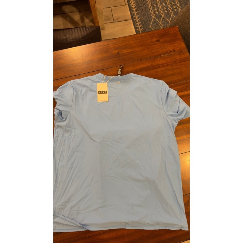 LSKD Cadence Running Tee Azure Blue MSST01580 Mens 2XL New gallery