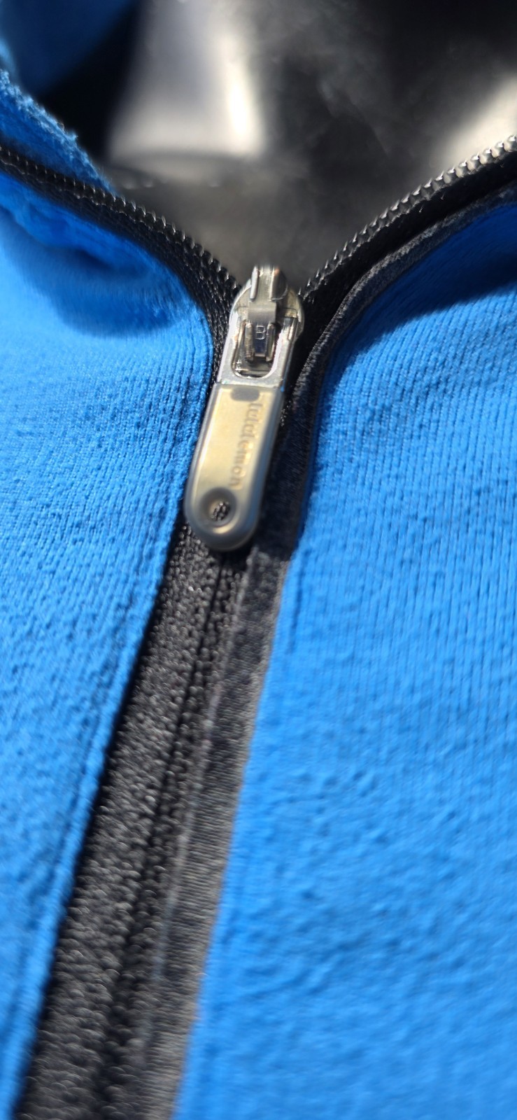 Lululemon Speed 1/2 ZipBeaming Blue Performance Athletic Pullover Men's XL gallery