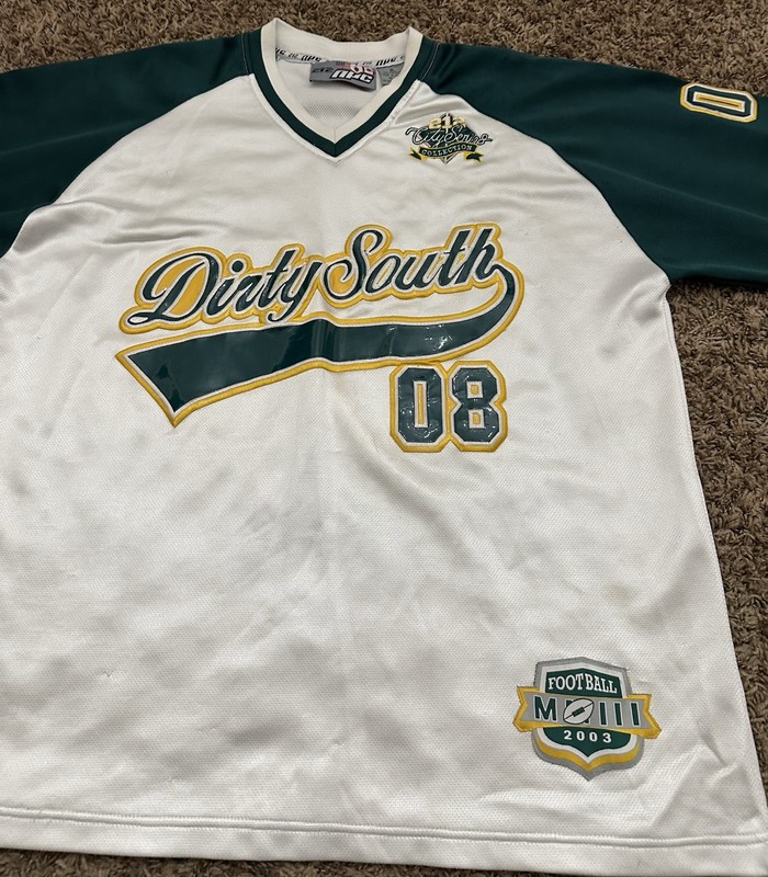 VINTAGE 2003 Y2K Jersey Green White 212 NYC Dirty South Hip Hop City Size XL gallery