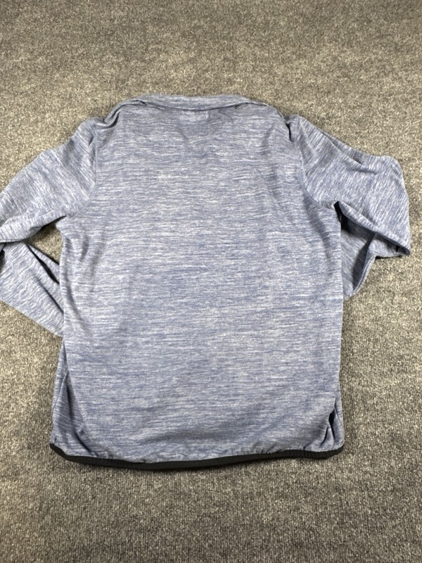 Avalanche Men's Medium Blue Quarter Zip Top Stand Up Pullover gallery