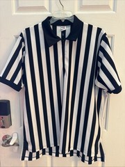 Cliff Keen Athletic Referee 1” Stripe Ultra Mesh Short Sleeve XXL