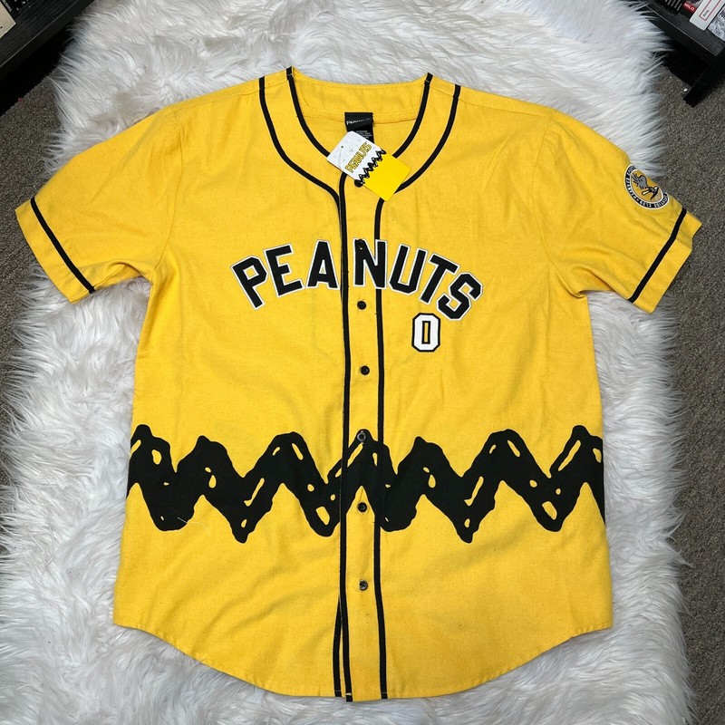 PEANUTS CHARLIE BROWN BASEBALL JERSEY SHIRT gallery